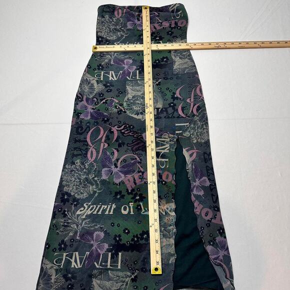 Urban OutFitters Size Small Vintage Long Sleeveless Slit Maxi Dress - Picture 6 of 6